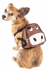 Pet Life 'Mooltese' Large-Pocketed Compartmental Animated Dog Harness Backpack (size: medium) Pet Life 'Mooltese' Large-Pocketed Compartmental Animated Dog Harness Backpack (size: medium)